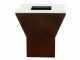 GRINGO B038 Wood-fired Barbecue - 4 Stainless Steel Cooking Plates - Frame in Weathering Steel