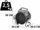 BullMach BM-EFH 3RC - Electric Hot Air Generator - Ceramic Heating Plate - 3 kW 