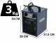 BullMach BM-EFH 2H - Single-phase Electric Hot Air Generator with Fan - 2 kW