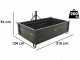 Transport Box for Tractor Blackstone B-TB 200 - Tipping transporter - 3 openable side panels
