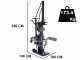 BullMach BM-LS-E 11V - Electric Log Splitter - Vertical - 230V