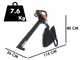 WORX WG583E 3in1 Battery-powered Leaf Blower - 2x20V/4Ah