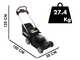 WORX NITRO WG749E Self-propelled Battery-powered Lawn Mower -  2x20V/4Ah + Free: 2x20V/4Ah batteries - 46 cm Cutting Width