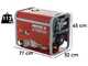 MOSA GE S-8000 BBT AVR EAS - 6.4 kW Petrol Power Generator with Electric Start - DC 5.6 kW Three-phase