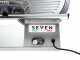 Seven Italy PS 300 PRO SILVER - Meat Slicer with 300 mm Blade - Sharpener Included