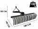 Blackstone B-LRK 180 Tractor-mounted Landscape Rake with 3-Point Hitch