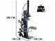BullMach BM-LS-ET-T 22 V - Hybrid Log Splitter - Vertical - Electric and Tractor-Mounted