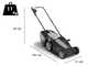 ALPINA AL1 38 E Electric Lawn Mower - 1400W - 100% Ecological