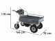 BlackStone BS-CAR 500 E-F Electric Battery-powered Wheelbarrow - 48V/25Ah Battery