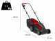 CASTELGARDEN XE 40 1400W Electric Lawn Mower - 38 cm Cutting Blade