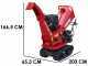 GeoTech-Pro BMS155 BS - Self-propelled track-mounted garden shredder on wheelbarrow - B&amp;S XR2100 engine