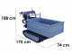 Wortex SFL 500-HS Tracked Power Barrow - Extendable Barrow with 500 Kg load capacity