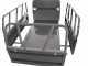 Wortex Beach 270E Electric Battery-Powered Tracked Barrow -  Extendable manual body 450 Kg