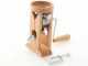 Schnitzer Campo 150g - Manual Table-top Beechwood Flaker Mill in with Stainless Steel Rollers