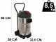 Comet CVP 130 X - Wet and Dry Vacuum Cleaner - 30 L  - Steel Drum - Professional Series