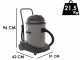 Comet CVP 378 P - Wet and Dry Vacuum Cleaner - 3 Motors - Professional Series
