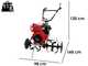 Diesse DS94 - 7 HP Diesel Garden Tiller - Vulcan 296cc Engine 