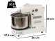 Famag Grilletta IM 6S/230 10 Speed HH - 6 kg high hydration spiral mixer with lifting head