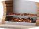 Palazzetti Boavista Charcoal Barbecue in Concrete  - 68x40 cm Cooking Grid