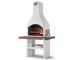 Palazzetti Oslo 2 Charcoal Barbecue in Concrete  - 68x40 cm Cooking Grid