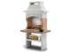 Palazzetti Gran Canaria Charcoal Barbecue in Concrete  - 68x40 cm Cooking Grid