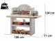 Palazzetti St. Tropez Charcoal Barbecue in Concrete  - 76x40 cm Cooking Grid
