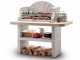 Palazzetti St. Tropez Charcoal Barbecue in Concrete  - 76x40 cm Cooking Grid