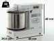 Famag Grilletta IM 8S/230 10 Speed HH - 8 kg high hydration spiral mixer with lifting head