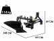 BlackStone B-BPS 35 - Tractor-Mounted Single Furrow Plough - For Tractors with Three-point Hitch