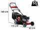 Marina Systems AGRI 57 SKW 3V ZHW Self-propelled Lawn Mower - 3 Gears - Kawasaki FJ180 Engine