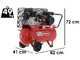 Fini Advanced MK 102-50-2M - Belt-driven electric air compressor - 2 Hp Motor - 50 L