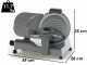 RGV Desy AF 250 F Silver - Meat Slicer with 250mm Hardened Blade - 140W