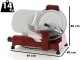 RGV Vintage 250 Red - Meat Slicer with 250 mm Hardened Blade - 140W