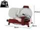 RGV Vintage 250 Red - Meat Slicer with 250 mm Hardened Blade - 140W