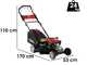 GeoTech S46-150 BMSG Self-propelled Petrol Lawn Mower - 4 in 1 - 46 cm Blade