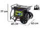 Pramac WX 6200 ES - 5.8 kW Wheeled Petrol Power Generator - DC 5.3 kW Single-phase