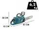 Makita UC016G - 40V 4Ah Battery-powered Electric Chainsaw - 40 cm Blade