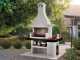 Palazzetti Mauritius Wood-fired Barbecue in Concrete  - 76x40 cm Cooking Grid