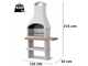Palazzetti Rimini Wood-fired Barbecue in Concrete  - 68x40 cm Cooking Grid