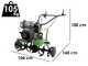 Agri 102 Garden Tiller with 95 cm Tiller - Diesel 296cc Engine