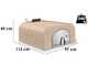 Palazzetti Easy Large - Outdoor Wood-fired Oven - 77x96 Cooking Chamber - Cooking capacity: 6 Pizzas
