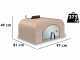 Palazzetti Easy Medium - Outdoor Wood-fired Oven - 77x65 Cooking Chamber - Cooking Capacity: 4 Pizzas