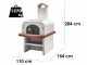 Palazzetti Easy Large with Base - Outdoor Wood-fired Oven - 77x96 cm Cooking Chamber