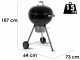 MasterCook Ketty 57 Charcoal Barbecue - 57 cm Grid Diameter