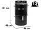 MasterCook Pit Barrel Charcoal Barbecue  - 47 cm Grid Diameter