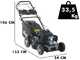 BullMach ACHILLE 51 MY22 Self-propelled Petrol Lawn Mower - 4 in 1 - 224 cc Petrol Engine