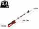 Einhell GC-HH 18/45 Li T Battery-powered Electric Hedge Trimmer on Telescopic Pole - 18 V - 2.5Ah