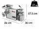 Sirman TCG 22 Dakota Electric Meat Mincer - with Integrated Grater - Removable Grinding Unit in Aluminium and Stainless Steel - Single-phase - 750 Watt