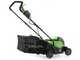 Greenworks GD24LM33 24V Battery-powered Lawn Mower - 33 cm - BATTERY AND BATTERY CHARGER NOT INCLUDED