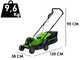 Greenworks GD24LM33 24V Battery-powered Lawn Mower - 33 cm - BATTERY AND BATTERY CHARGER NOT INCLUDED